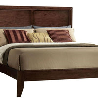 85" X 80" X 52" Espresso Rubber And Tropical Wood King Bed