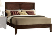 85" X 80" X 52" Espresso Rubber And Tropical Wood King Bed