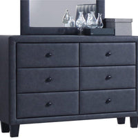 42" x 16" x 31" 2-Tone Gray PU Wood Dresser