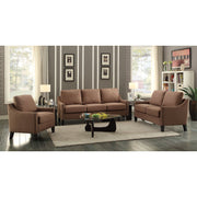 68" X 31" X 36" Brown Linen Sofa