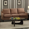 68" X 31" X 36" Brown Linen Sofa