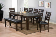 42" X 48-66" Espresso Dining Table