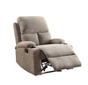 32" X 37" X 39" Gray Linen Fabric Recliner