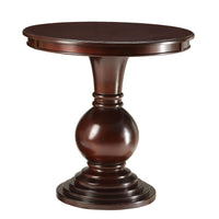 26" X 26" X 26" Espresso Wood Veneer Side Table