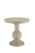 26" X 26" X 26" Antique White Wood Veneer Side Table