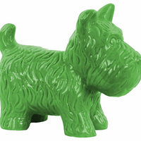 Standing Welsh Terrier Dog Figurine - Green