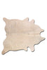 6' x 7' Off White Natural Cowhide Area Rug