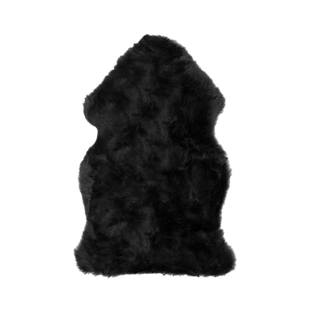 24" x 36" x 1.5" Black Single Sheepskin - Area Rug