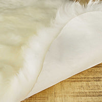 4' X 6' X 2' Natural Quattro Sheepskin Area Rug