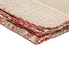 50" X 70" Beige Soft And Comfortable Kantha Throw Blanket