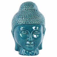 Buddha Head with Rounded Ushnisha Gloss Finish - Blue