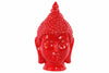 Buddha Head with Pointed Ushnisha Gloss Finish - Red