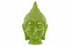 Buddha Head with Pointed Ushnisha Gloss Finish - Green