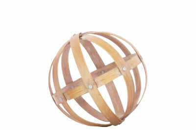 Bamboo Orb Dyson Sphere Design - Medium - Brown