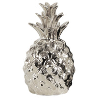 Adorning Ceramic Pineapple Figurine- Silver