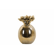 Enticing Pineapple Figurine Polished Chrome Finish Gold - Small