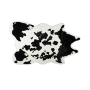 5.25' X 7.5' Sugarland Black And White Faux Hide Area Rug