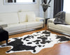 5.25' X 7.5' Sugarland Black And White Faux Hide Area Rug