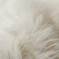 5' X 8' Off White Faux Fur  Rectangular Area Rug