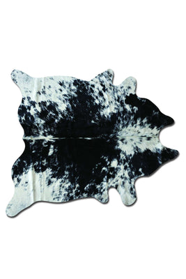 6' X 7' Salt & Pepper Cowhide Rug - S&P Black-White