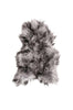 24" x 36" x 2" Metallic Silver Sheepskin Single Long-Haired - Area Rug