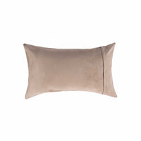 Light Brown Natural Cowhide Lumbar Pillow