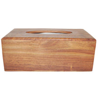 Brown Tissue Box Cover Holder Or Napkin Dispenser Handmade In Mango Wood