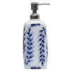 Hand Painted Floral Design Liquid Soap Or Lotion Dispenser Holder