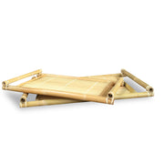 2" 2 Natural Bamboo Nesting Trays