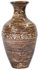 20" Spun Bamboo Vase - Bamboo In Distressed Brown