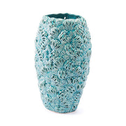 8.3" X 6.1" X 13" Small Stunning Teal Vase