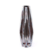6.5" X 6.5" X 17.5" Distressed Brown Vase