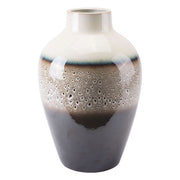 13.6" X 13.6" X 21.5" Dripped Multicolor Ceramic Vase