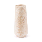 5.5" X 5.5" X 12.6" Small Eclectic Beige Vase