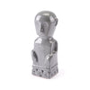 4.7" X 3.9" X 11.8" Gray Mayan-Art Inspired Accent Figurine