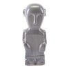 4.7" X 3.9" X 11.8" Gray Mayan-Art Inspired Accent Figurine
