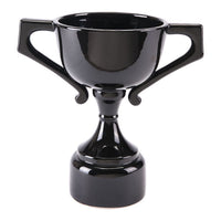 14.6" X 8.7" X 13.8" Modern Black Vessel Decor