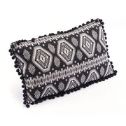 11.8" X 19.7" X 1.2" Black And White Triangles Pillow
