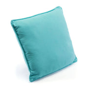 17.7" X 17.7" X 1.2" Beautiful Turquoise Velvet Throw Pillow