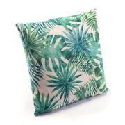 17.7" X 17.7" X 1.2" Tropical Green And White Multicolor Pillow