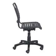22.8" X 22.8" Black Rubber Core Cord Office Chair
