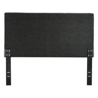 57.5" X 4.3" X 46.5" Full Gray Polyester Headboard