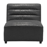 32.7" X 41.3" 29.1" Single Black Leatherette Chair