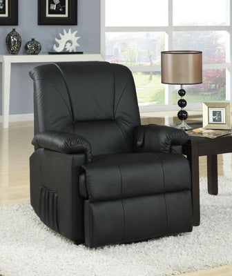 Recliner with Power Lift & Massage, Black