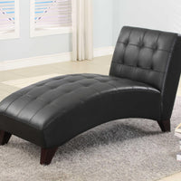 Anna Lounge Chaise, Black