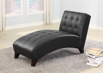 Anna Lounge Chaise, Black