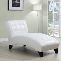 Anna Lounge Chaise, White