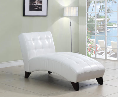 Anna Lounge Chaise, White