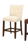 Counter Height Chair - Set Of 2, Beige & Brown