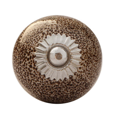 Ceramic Knobs With Metal Detailing Pack Of 2
